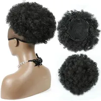 Non facile da uscire e installare il panino per capelli afro con parrucche sintetiche e chignon per capelli sintetici