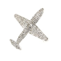 Broche en forme d'avion en strass de style mixte, livraison gratuite, bijoux pour femmes, broche pour cadeaux