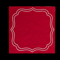 WML022 Sets de table en lin brodé de luxe, isolants thermiques, élégants, en tissu, pour restaurant