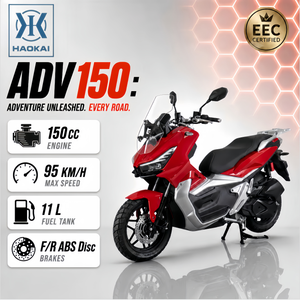 Scooter à essence tout-terrain 150CC Crossover Adventure, 95 km/h, haute performance, 10 kW, cyclomoteur à essence pour adultes - Product Image 1