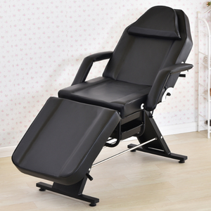 <span class=keywords><strong>Table</strong></span> de <span class=keywords><strong>massage</strong></span> manuelle multifonctionnelle portable et confortable en PU et acier inoxydable pour tatouage, cils, beauté, pliable et réglable, SPA - Product Image 4