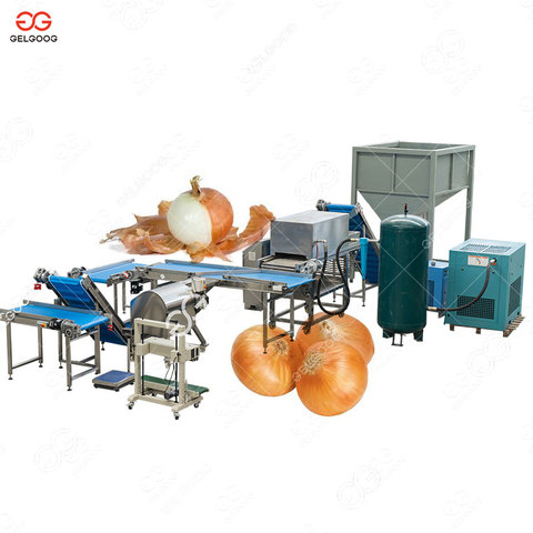 Industrial Peeler Onion Garlic Skin Cleaning Purple Onion Peeling and Root Cutting Machine Onion Peeling Production Line