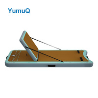 YumuQ Chaise longue gonflable de 8 'L X 36 "W X 6" D avec dossier amovible et réglable