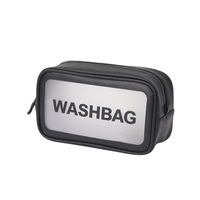 Sac de rangement Portable résistant à l'eau, trousse de toilette écologique rose transparent sacs de voyage pour articles de toilette