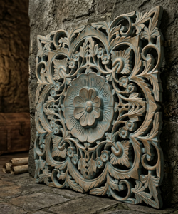 High Quality Floral Carved MDF <b>Wall</b> Panel Handmade Wooden <b>Wall</b> <b>Decoration</b> for Luxury Interior Spaces and Contemporary Home - Product Image 3