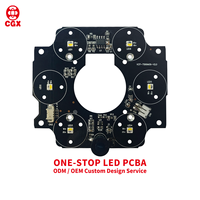 Conception de circuits imprimés LED infrarouges à lumière blanche ODM OEM, assemblage de cartes PCBA, capteurs optiques, accessoires de vidéosurveillance, caméra de sécurité nocturne