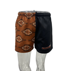 Pantalones cortos de fútbol personalizados con sublimación pura con bolsillos Cowboys divertido Retro camionero puesta de sol bolsillos con cremallera Footy pantalones cortos de ocio Unisex - Product Image 3