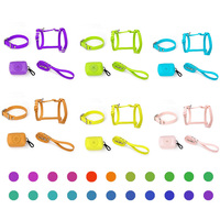 Collier et laisse pour chien personnalisés en PVC, super doux, solides, populaires, OEM, durables, imperméables, harnais pour chien – Vente en gros