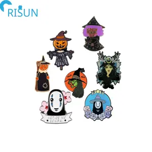 Souvenirs Customized Soft Enamel Witch Sorceress Lapel Pins Badges Brooches Custom Witch Sorceress Enamel Pin