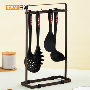 Ripai <b>Kitchen</b> Utensil <b>Rack</b> With Hooks For Spatula Ladle Strainer Storage Countertop Organizer No Drilling Required - Product Image 1