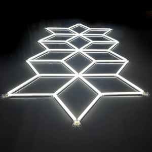 Lampe LED de garage Kit hexagonal d'éclairage de lavage de voiture IP67 étanche 220V Lampe d'atelier pour <span class=keywords><strong>centre</strong></span> de détail de véhicules - Product Image 4