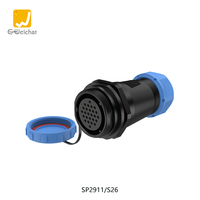 Connecteur d'aviation E-Weichat série SP29, étanche IP68, prise circulaire mâle/femelle, 2-26 broches, 10A, connexions de fils plaqués or