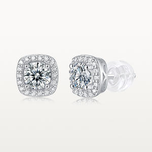 Ventes directes Style coréen Aiguille droite sans cueillette Piercing d'oreille S Argent IGI Boucles d'oreilles de culture - Product Image 6