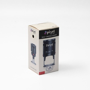 Biodegradable Custom Logo Patterns Digital Printed Square Paper <b>Box</b> Self-inking Stamp Packaging Boxes Self Erecting Boxes - Product Image 5