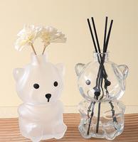 Diffuseur vide en forme d'ours de dessin animé, ours mignon, flacon d'aromathérapie, porte-liquide parfumé pour la décoration de la maison et du bureau, flacon vide