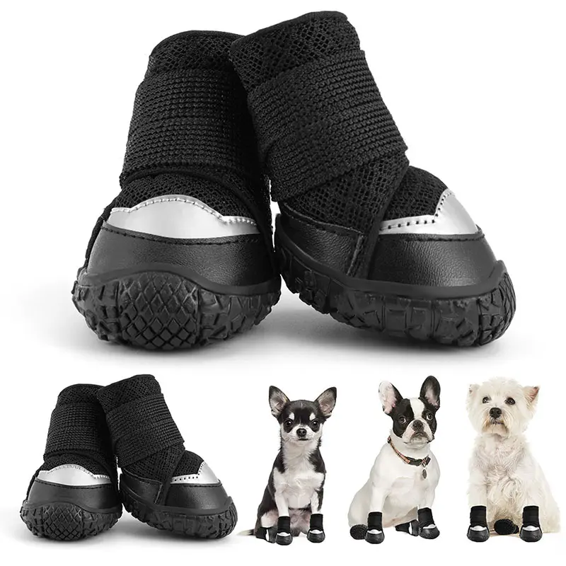 Новое поступление, дышащие водонепроницаемые кроссовки для щенков, уличные Нескользящие прочные кроссовки для собак, обувь для маленьких и средних размеров