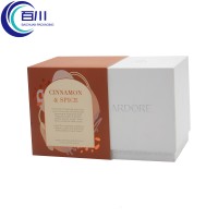 Caja de Regalo Rígida de Papel Recubierto Vintage Navideño con Impresión de Logotipo, Caja de Embalaje Artesanal para Productos de Perfumería