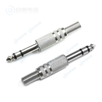 Connecteur Jack Audio Stéréo Mâle 6,35 mm (1/4 Pouce) de Haute Qualité pour Microphone, Accessoires de Marque Qiao Modèle QA-YPC-