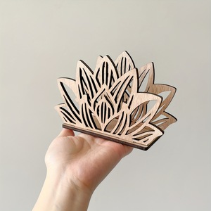 Motivo floreale in legno porta tovaglioli <span class=keywords><strong>da</strong></span> cucina decorazione espositore legno artigianato ornamento per la <span class=keywords><strong>casa</strong></span> e la parete segni - Product Image 2