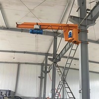Grue à flèche murale à haute capacité de charge, large rayon d'action, grue cantilever murale pour atelier de maintenance