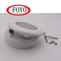 Plafonnier LED de marque FOYO, 12VDC 1W 75LM, en plastique et acier inoxydable, lampe d'intérieur à économie d'énergie pour accessoires de bateau/yacht/kayak/bateau