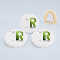 Bloc de zircone blanche Rondcera pré-sinterisé haute densité pour laboratoire dentaire, teinture, glaçage, fabrication de couronnes sur mesure