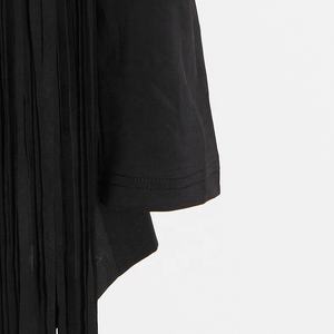 OUDINA nouveau Design industrie lourde à manches longues gland asymétrique automne col en v mince mi-long costume <span class=keywords><strong>Blazer</strong></span> femme 2023 - Product Image 6