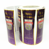 Étiquettes autocollantes en vinyle pour fabricants d'autocollants, étiquettes en feuille d'or pour flacons pharmaceutiques et bouteilles de médicaments avec impression UV