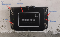 Sismomètre à 3 composants MEMS, accéléromètre, enregistreur 24 bits, portée 2g, alerte précoce des tremblements de terre, IP67, faible consommation d'énergie, Ethernet