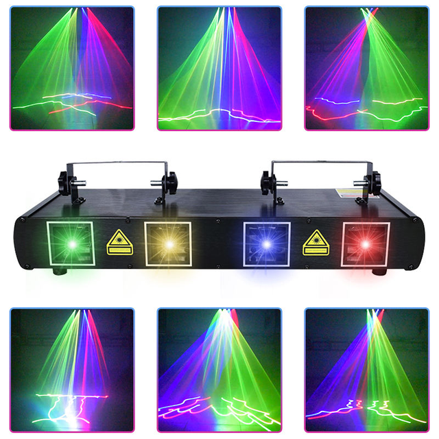 Guangzhou Starlight Four Heads Red Green Blue Laser Light DJ Disco Performance Club Stage Laser Lights