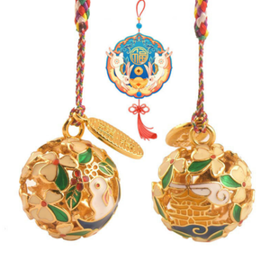 ของขวัญสุดฮิตปี 2026 กระดิ่งหยกกระต่ายพระจันทร์ กระดิ่งแขวนรูปปลาคาร์ฟ กระดิ่งเชอร์รี่ ของตกแต่งแขวน กระดิ่งลม - Product Image 6