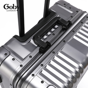 Oby London 20-24 inch hợp kim nhôm khung hành lý Trường hợp Chất lượng cao sang trọng kinh doanh du lịch Spinner Xe đẩy unisex mang theo - Product Image 3