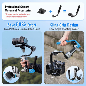 Estabilizador de Cinepeer Crane 4e de 3 Ejes con Disparo Vertical Nativo para Cámaras Canon/Sony/Nikon/Fujifilm, Palo Selfie - Product Image 2