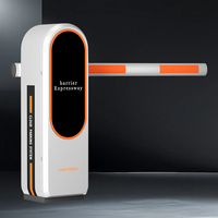Barrière automatique avec bras réglable de 6 m, télécommande et commande manuelle pour parkings et entrées de véhicules