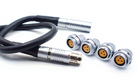 Connecteur circulaire étanche S102/S103/S104, fiche 2-14 broches, auto-verrouillante, protection IP68