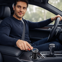 Chargeur de voiture mini KAIFUTE double système, dispositif anti-perte en alliage d'aluminium, compatible Android et iOS, charge rapide 30W, localisation d'objets