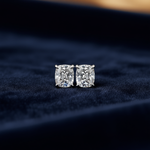 Orecchini Tiffany & Co. con Diamanti Taglio Asscher in Oro Bianco, Colore D, Naturali Certificati GIA, Gioielli Classici da Sposa per Donna - Product Image 2