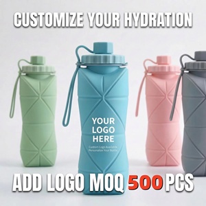 600 ml Katlanabilir Silikon Su Şişesi, Koşu, Yürüyüş, Kamp İçin - Product Image 4