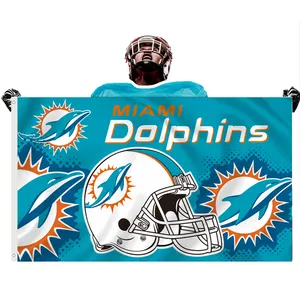Лидер продаж, флаги nfl 3x5ft, футбольные флаги команды дельфинов, с множеством дизайнов, флаги Майами дельфинов