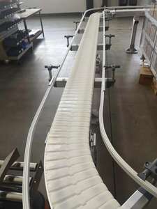 Líneas de transportador de cadena de correa de PU de PVC de rodillo automático con valla de seguridad - Product Image 6