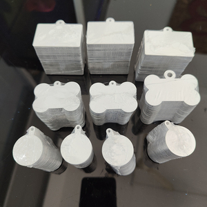 Mặt thẻ khắc tên thú cưng bằng nhôm, hai mặt trắng, chất liệu kim loại - Product Image 6