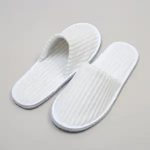 Luxury Flannel Slippers Cheap Wholesale Custom Disposable White Hotel Slippers
