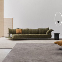 Juego de sofá azul marino de estilo victoriano, cama inglesa de esquina de nuevo diseño para sala de estar, muebles para el hogar para dormitorios de apartamentos y villas