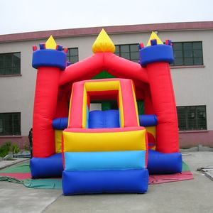 インフレータブルキャッスルPVCモダンパーティーレンタルカスタムキッズジャンプ跳ねるインフレータブル商業バウンスハウスコンボスライドブロワー付き - Product Image 2