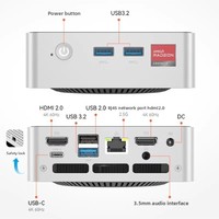 New 2026 MINI PC Desktop AMD 4300U Quad Core Windows 11 AMD Platform SSD 16G DDR4 WiFi 6 + BT 5.2 Fanless HD