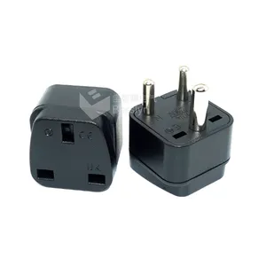 UK to South Africa Travel Adapter Plug Universal Type D India plug adapter,10A 250V,Grounding