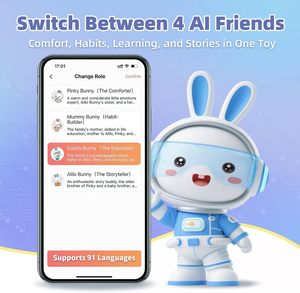 <span class=keywords><strong>Robot</strong></span> éducatif intelligent Alilo AI pour enfants, en plastique, 91 langues, dialogue vocal en temps réel pour les enfants, jouet d'apprentissage STEM - Product Image 5