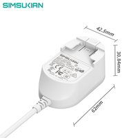 Adaptateur d'alimentation cc interchangeable 12v 1a kc 12v 1a adaptateur d'alimentation universel mondial