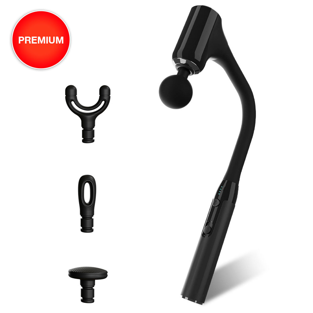 Pistola de masaje negra