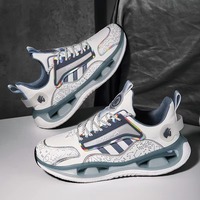 Chaussures de course unisexes de haute qualité avec logo personnalisé, tige polyvalente, semelle intermédiaire élastique en popcorn, confort optimal pour hommes